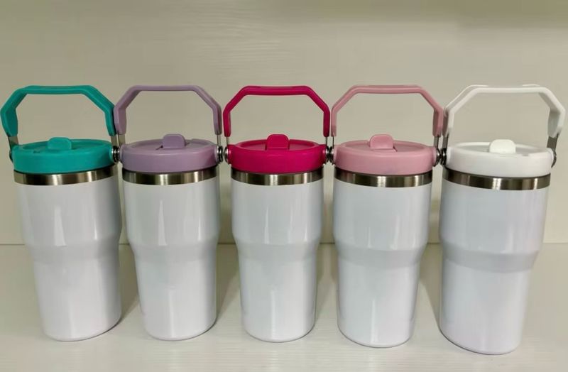 20oz Sublimation Flip Top Stainless Steel Tumbler