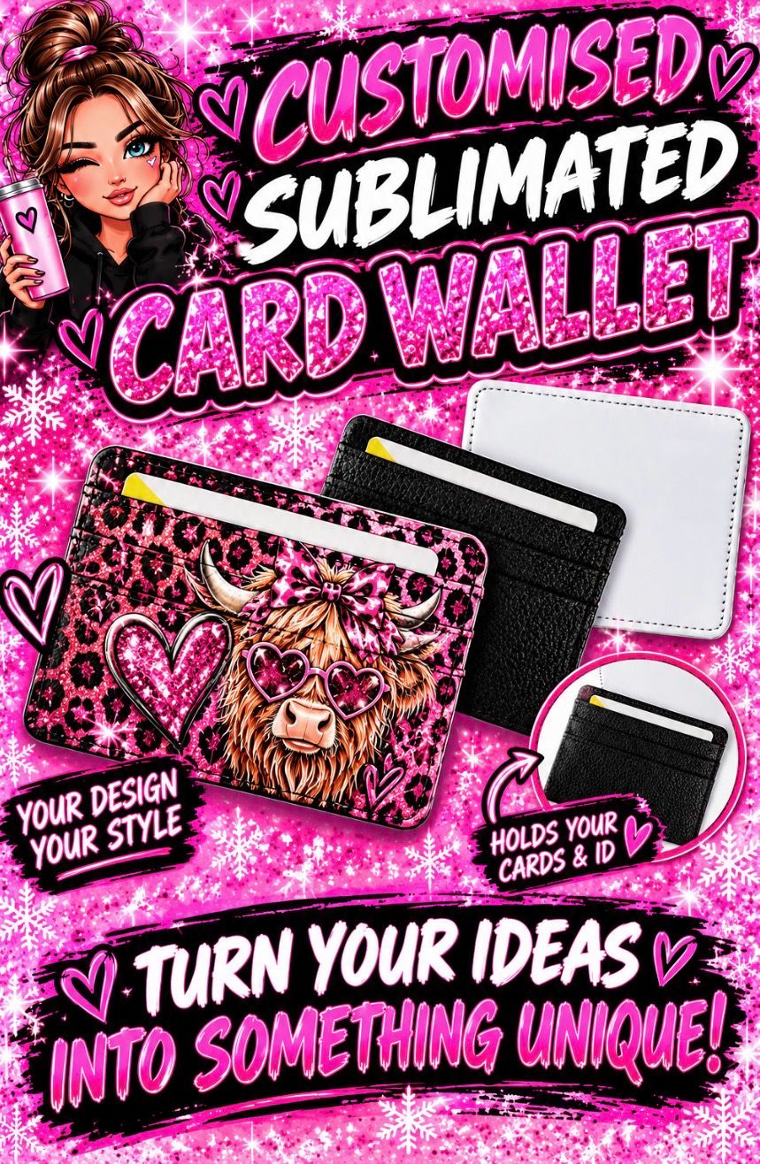 Custom SUBLIMATION CARD WALLET