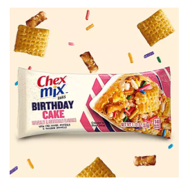 Chex Mix Birthday Cake Treat Bars