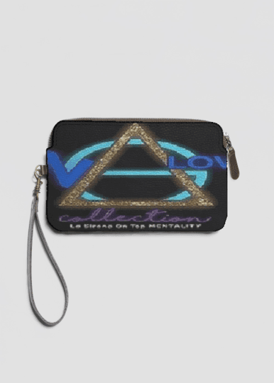 LEATHER STATEMENT CLUTCH