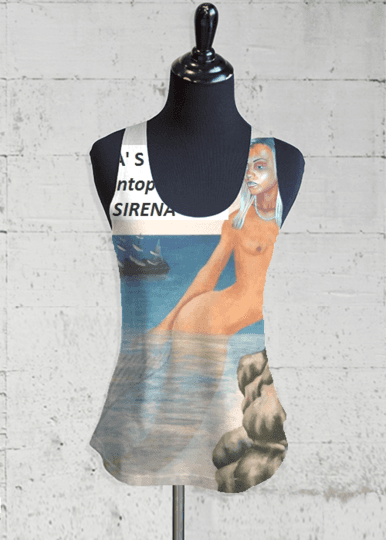 PRINTED RACERBACK TOP