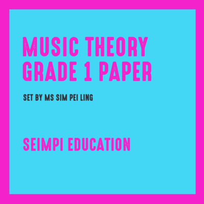 Theory Paper Grade 1 (New syllabus from 2018)