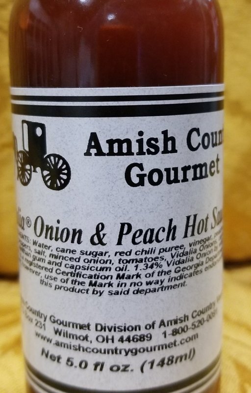 Vidalia Onion Peach Hot Sauce