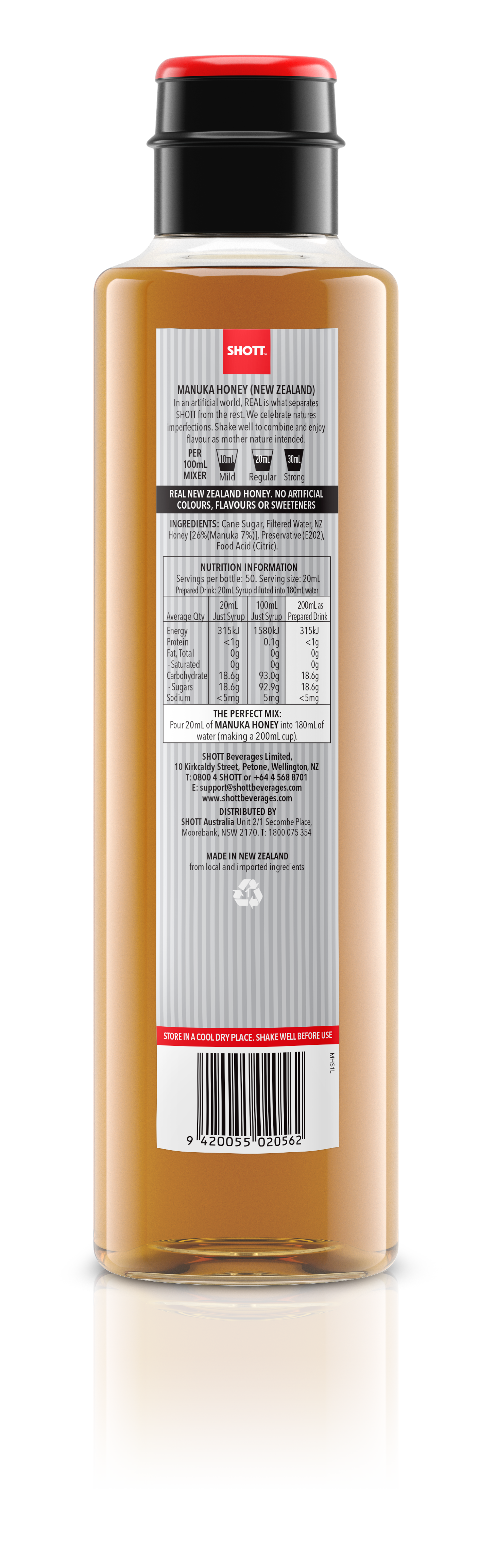 SHOTT Manuka Honey