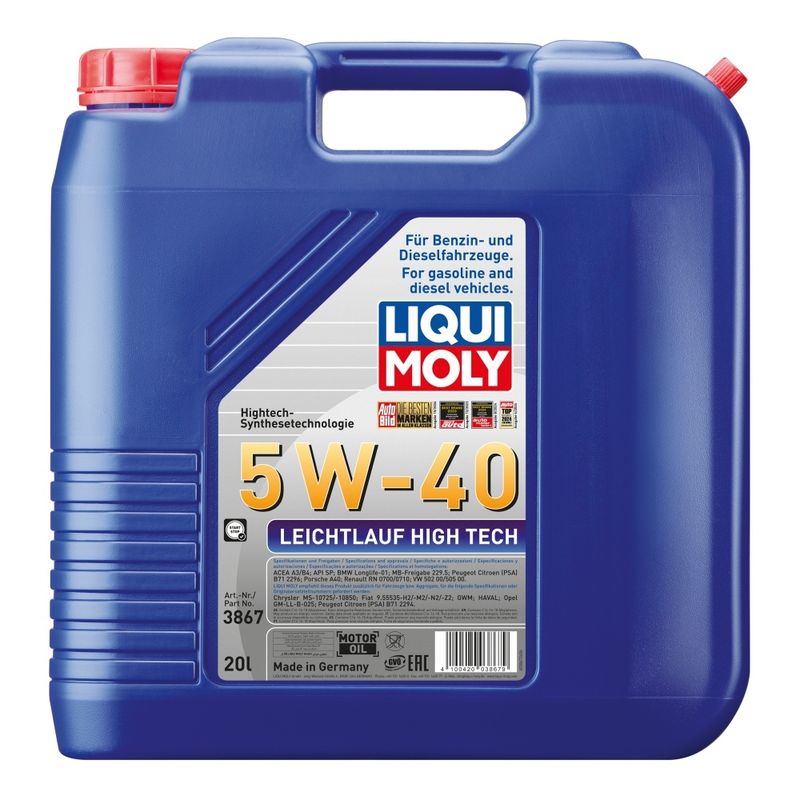 LIQUI MOLY Leichtlauf High Tech 5W-40 LIQUI MOLY Leichtlauf High Tech 5W-40