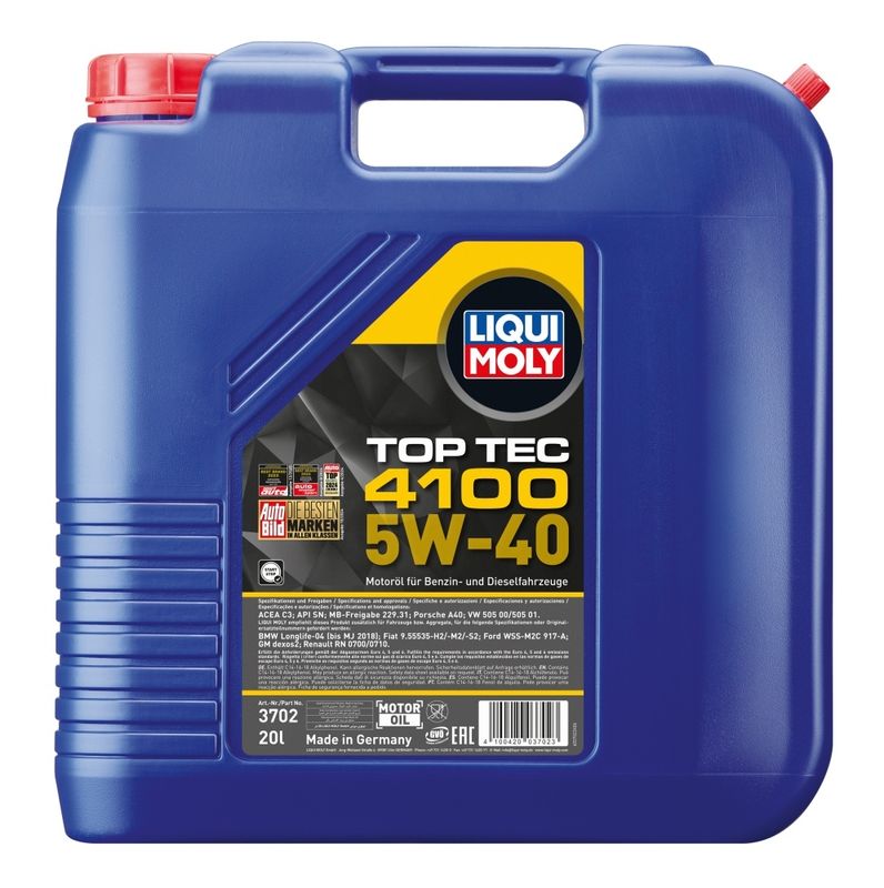 LIQUI MOLY Top Tec 4100 5W-40 LIQUI MOLY Top Tec 4100 5W-40