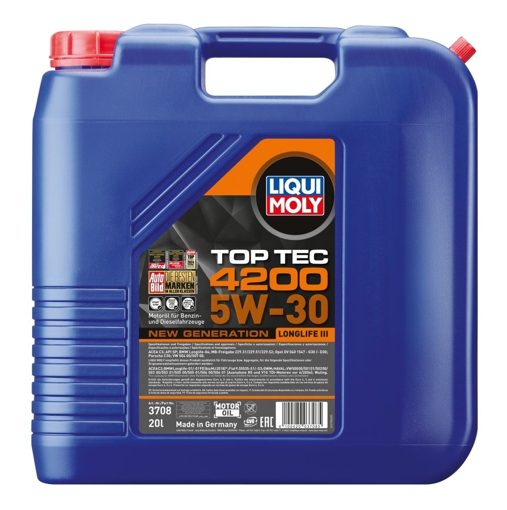 LIQUI MOLY Top Tec 4200 5W-30 New Generation LIQUI MOLY Top Tec 4200 5W-30 New Generation