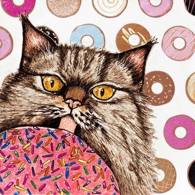 Donut Cat Magnet