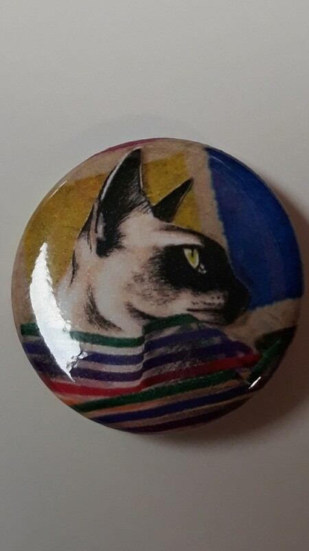 Pride cat button