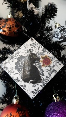 Black cat ornament