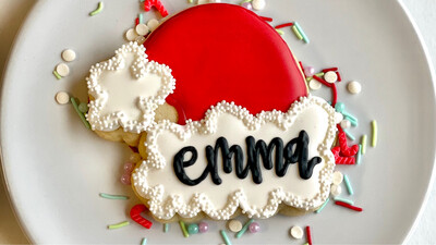 Personalized Hat Cookie
