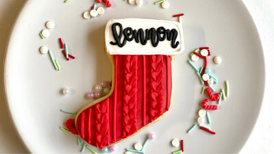 Personalized Stocking Cookie