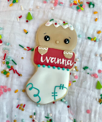 Gingerbread Stocking Cookie