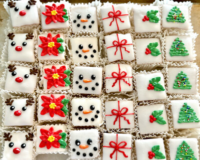 Christmas Petit Fours (Dozen)