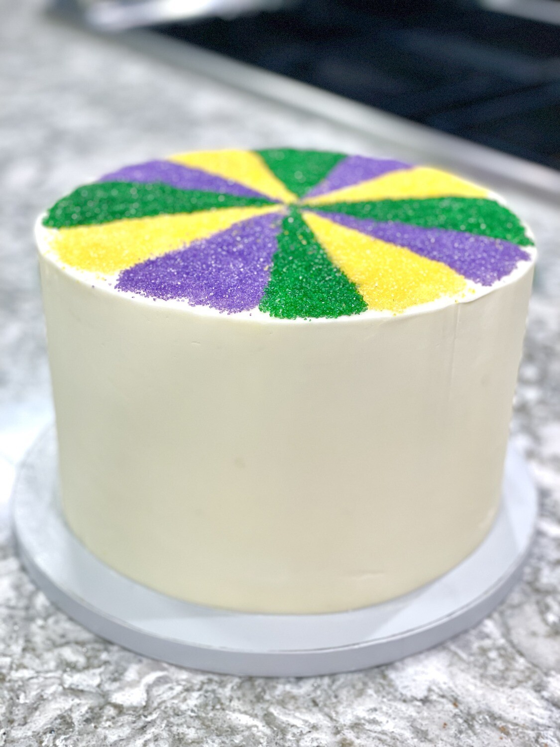 King Cake Doberge Cake 6"