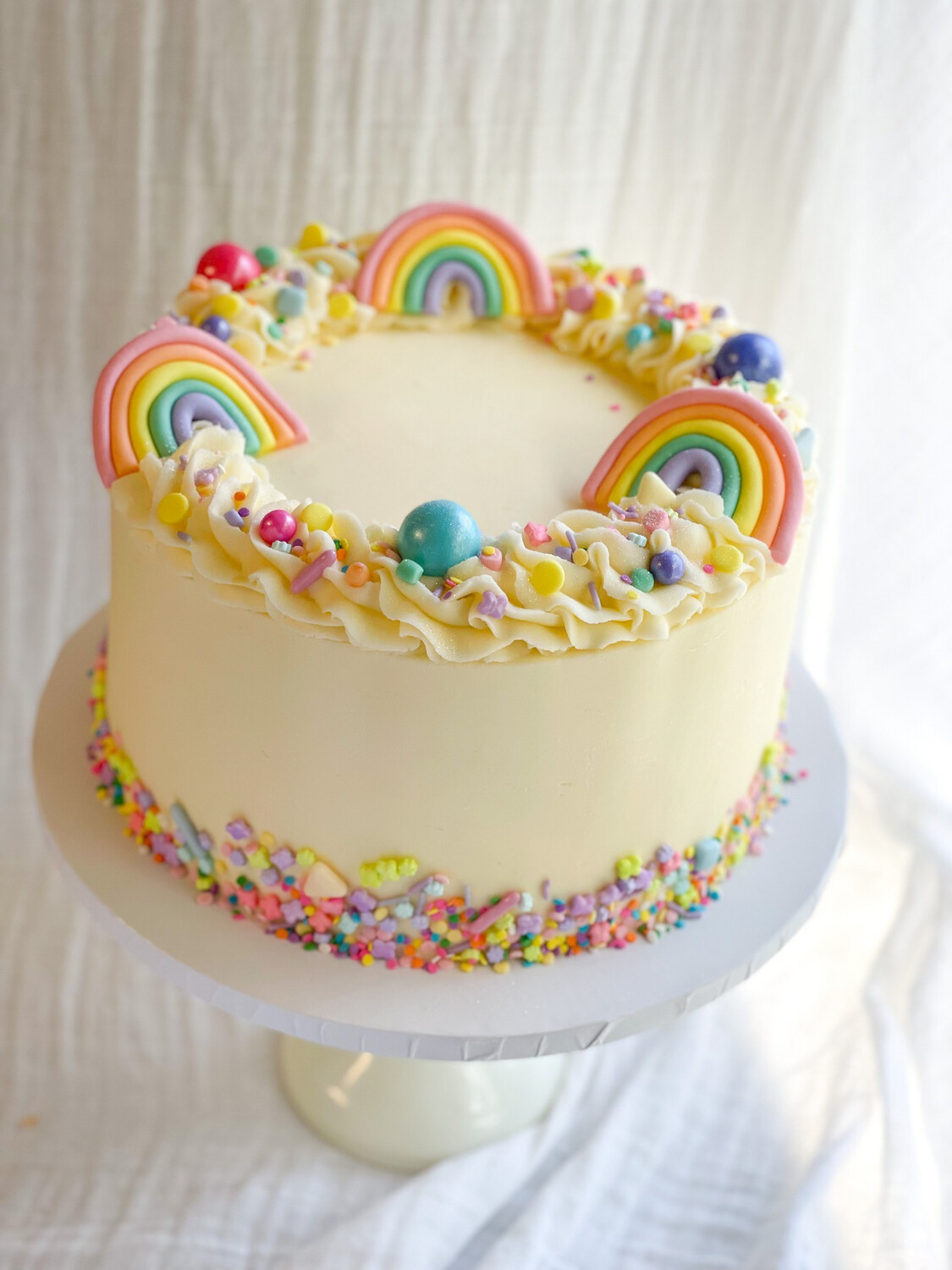 Pastel Rainbow Cake