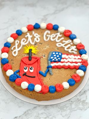 Let’s Get Lit Cookie Cake
