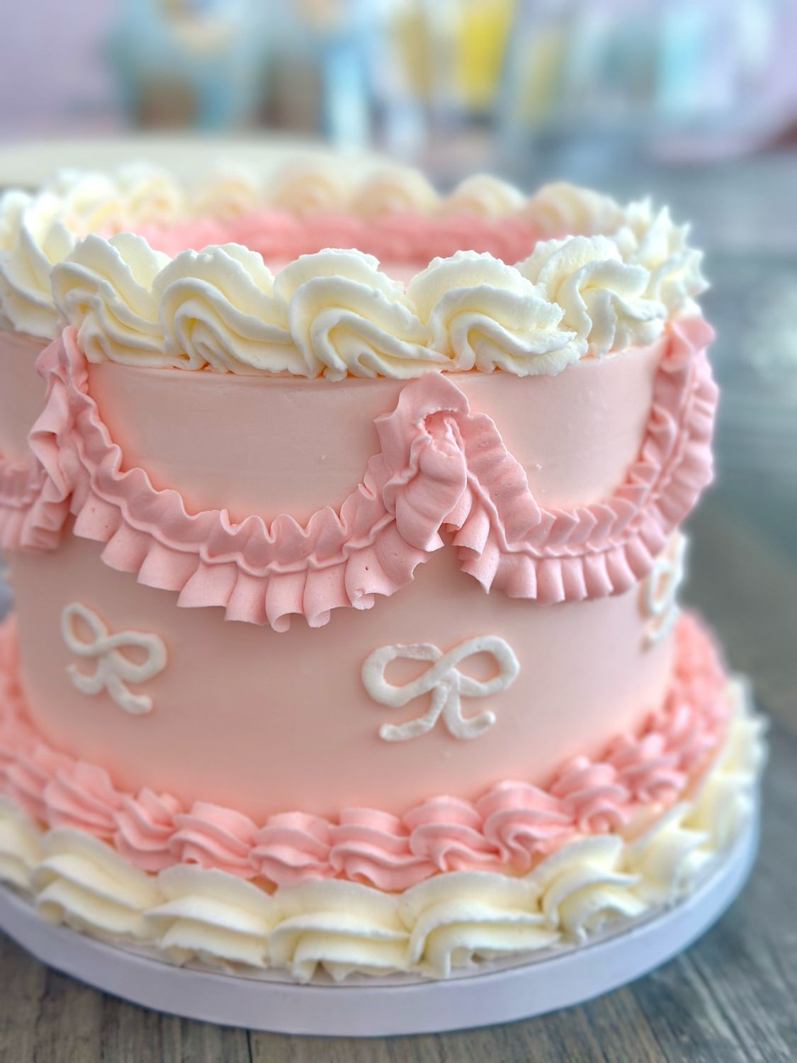 Ribbons and Bows Cake