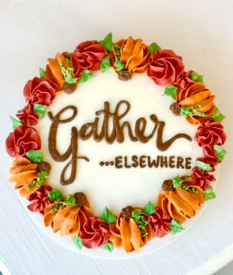 Gather (elsewhere) Cookie Cake
