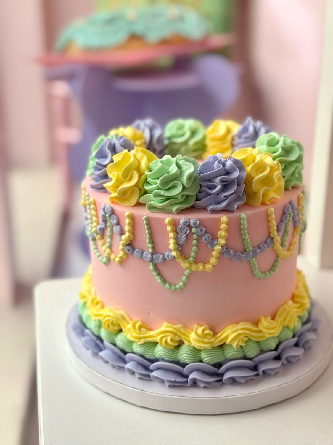 Dolce Mardi Gras Cake
