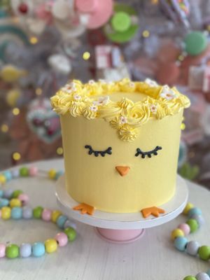 Easter Chick Cake