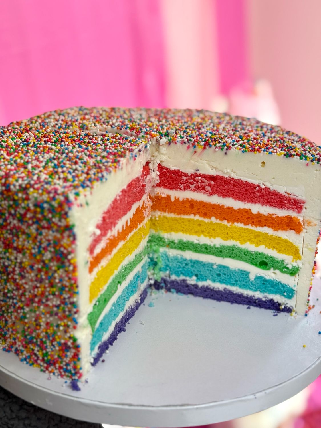 Rainbow Layer Cake