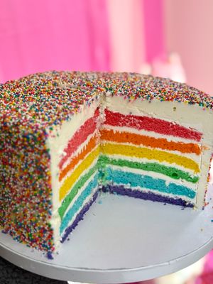 Rainbow Layer Cake