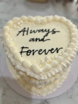 Vintage Heart Cake