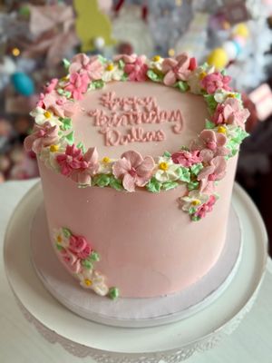 Floral Birthday Cake