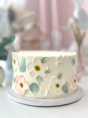 Painted Petals Cake