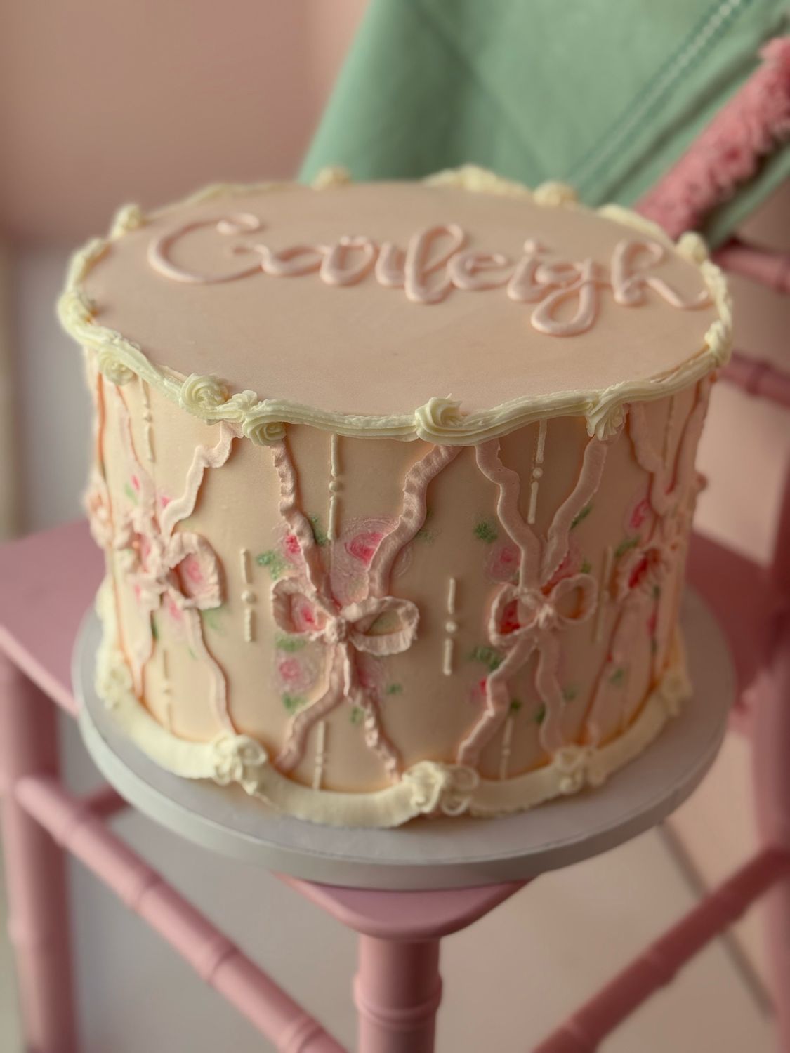 Blooms &amp; Bows Cake