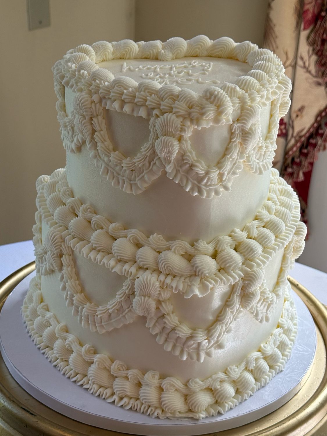 Vintage Heart Cake