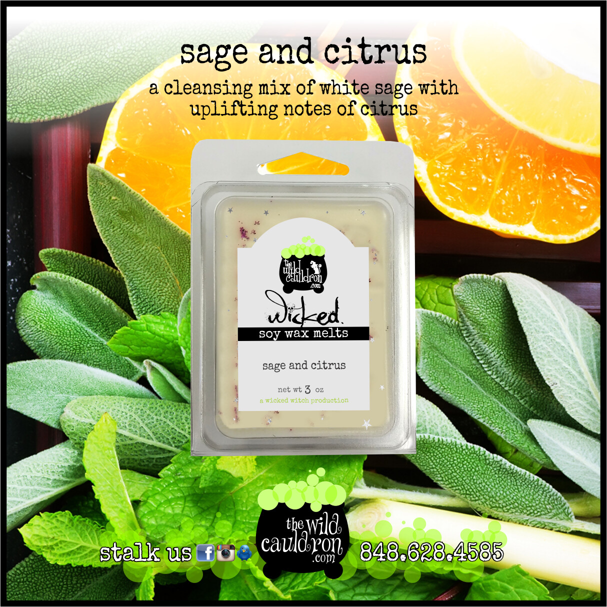 Sage and Citrus Wicked Wax Melts Sage and Citrus Wicked Wax Melts