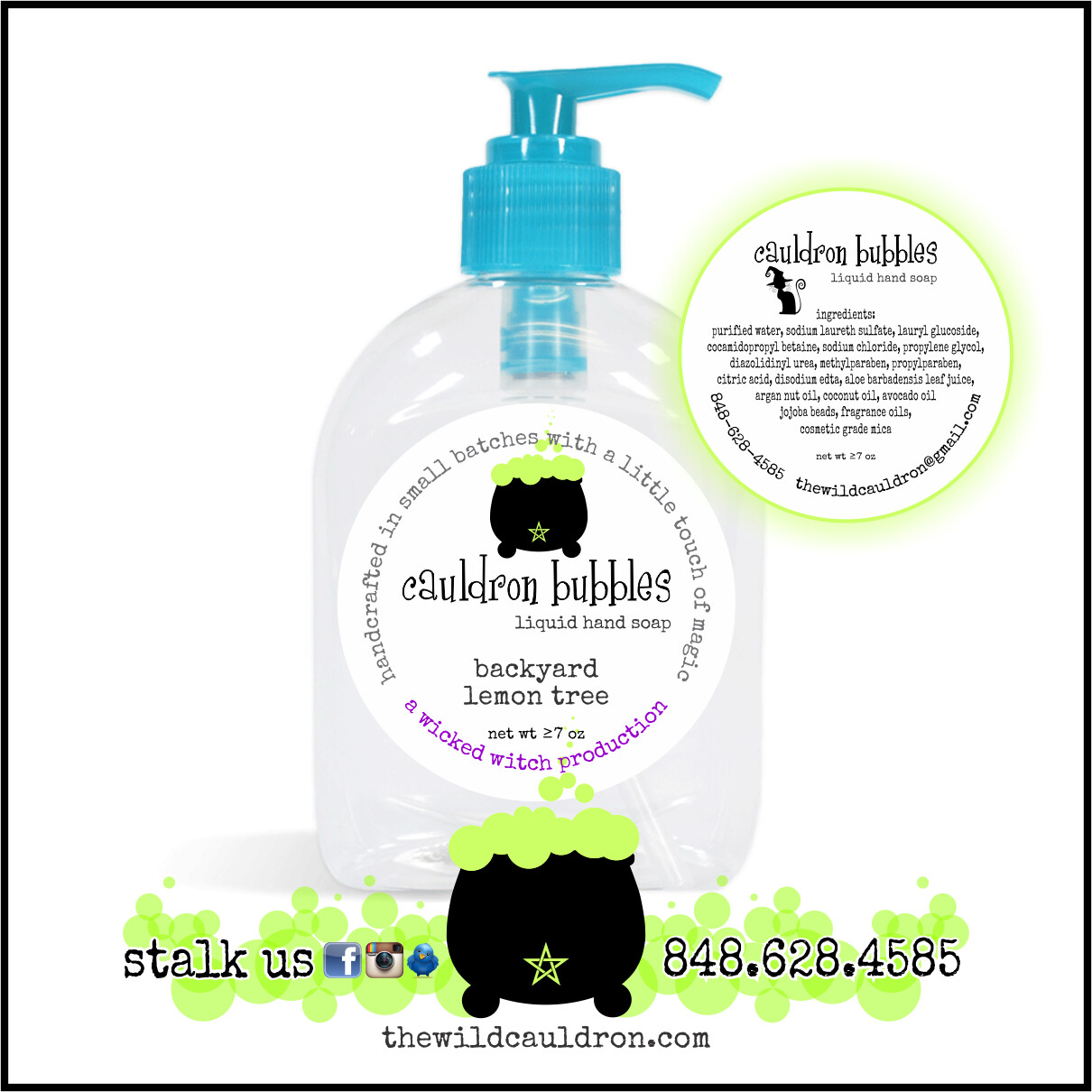 Backyard Lemon Tree Cauldron Bubbles Hand Soap Backyard Lemon Tree Cauldron Bubbles Hand Soap