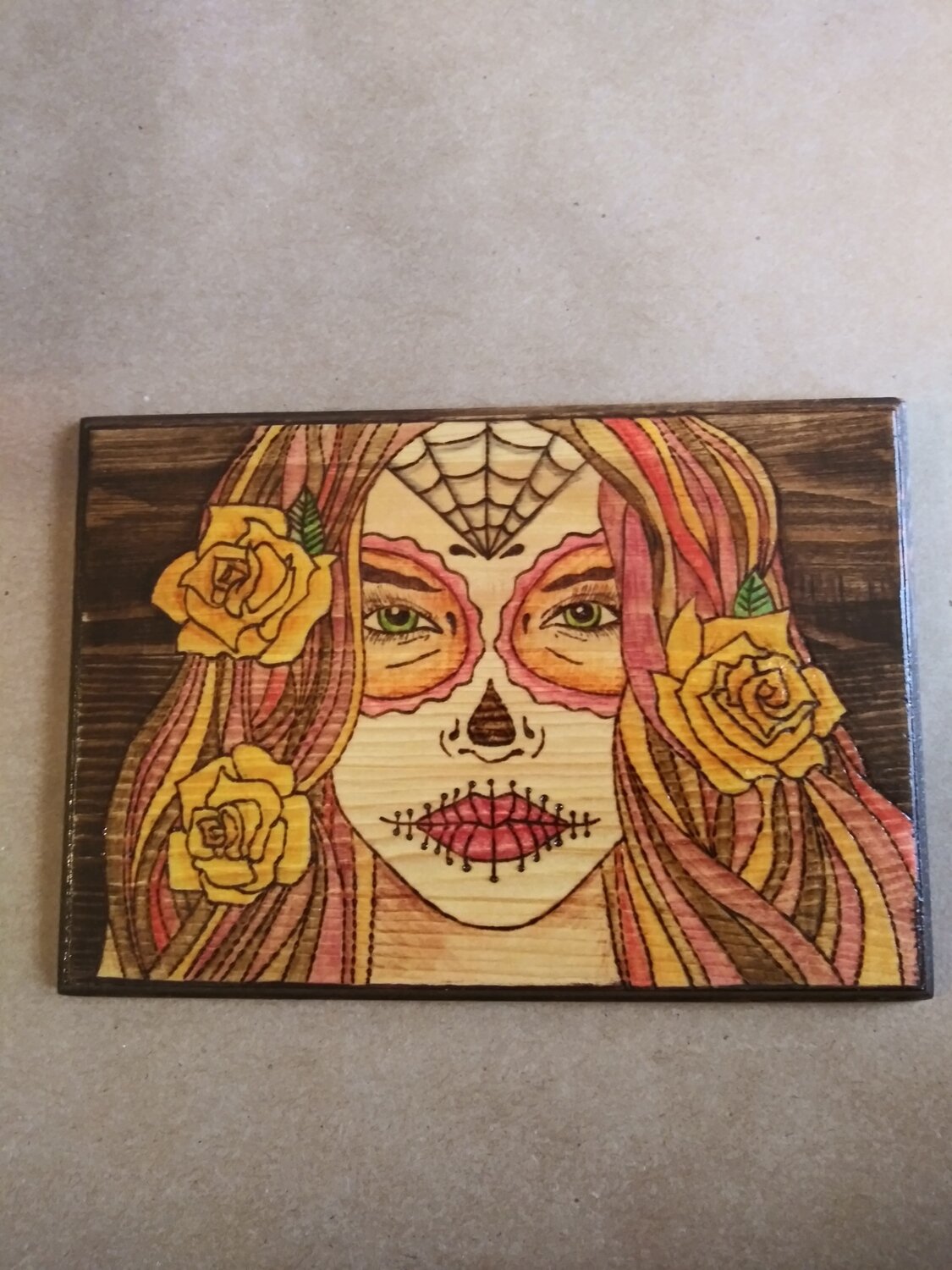 Sugar Skull Girl Yellow Roses Sugar Skull Girl Yellow Roses