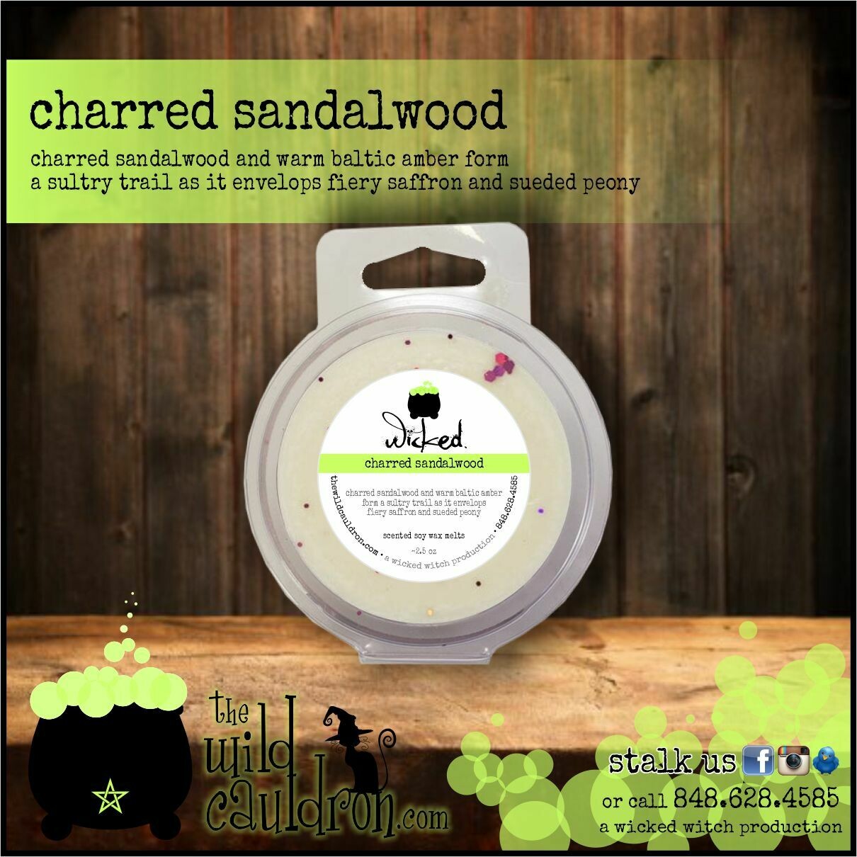 Charred Sandalwood Wicked Wax Melts Charred Sandalwood Wicked Wax Melts
