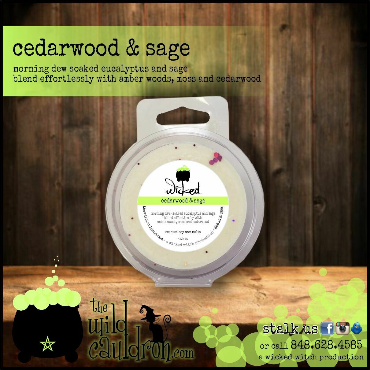 Cedarwood and Sage Wicked Wax Melts Cedarwood and Sage Wicked Wax Melts
