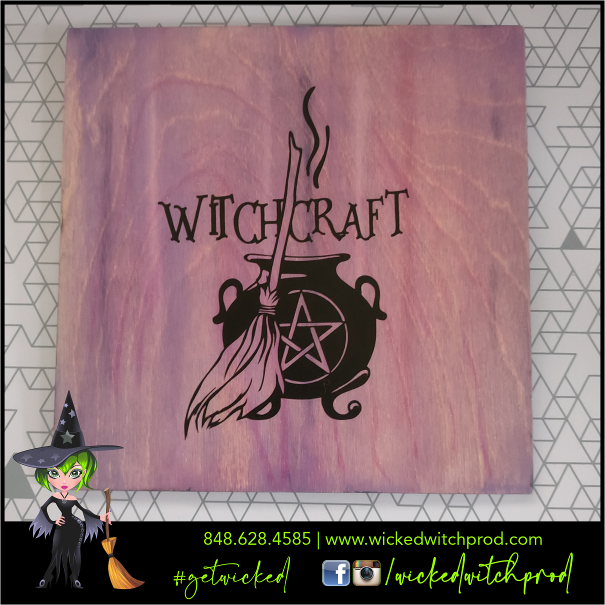 Witchcraft Wooden Sign