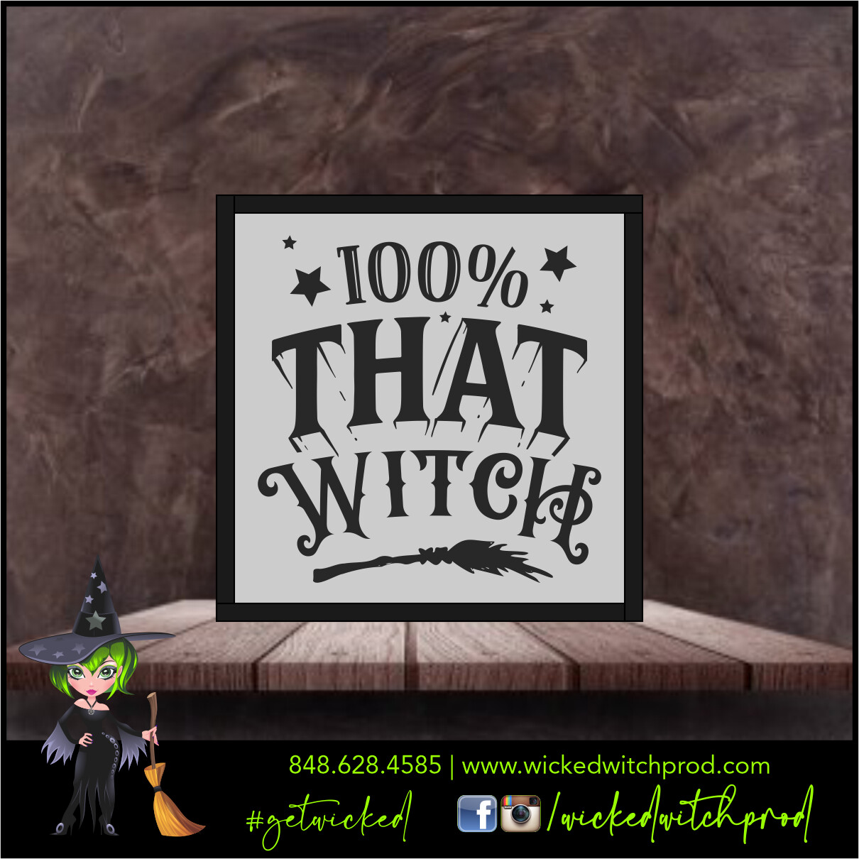 100% That Witch - Wicked Farmhouse Sign (8