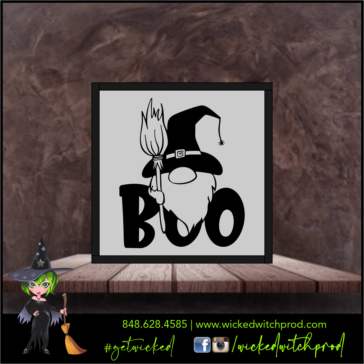 Boo Gnome - Wicked Farmhouse Sign (8