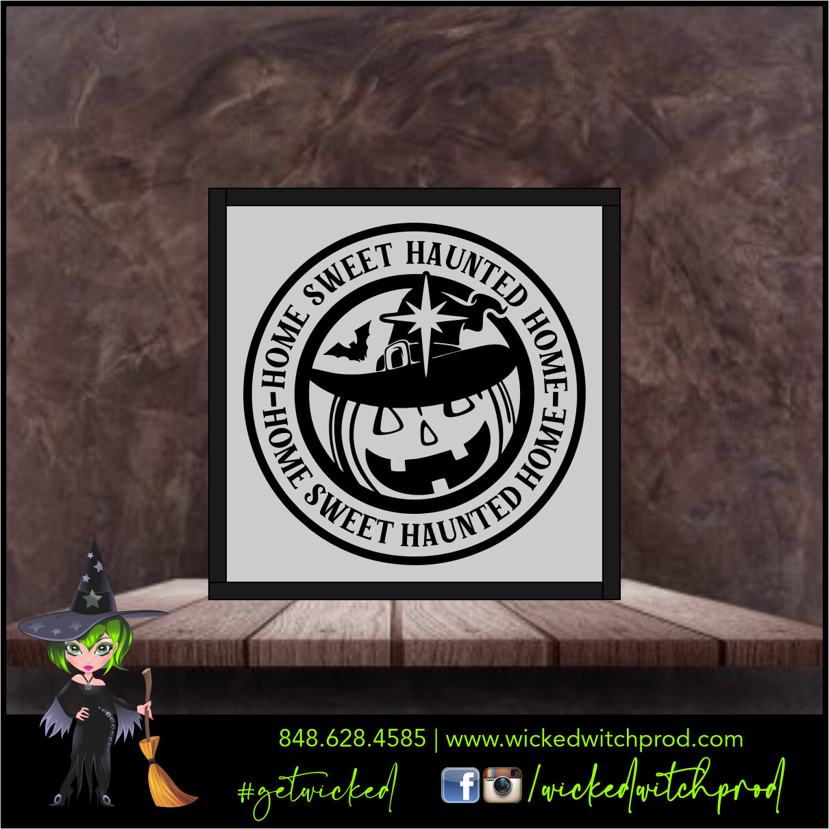 Home Sweet Haunted Home - Wicked Farmhouse Sign (8