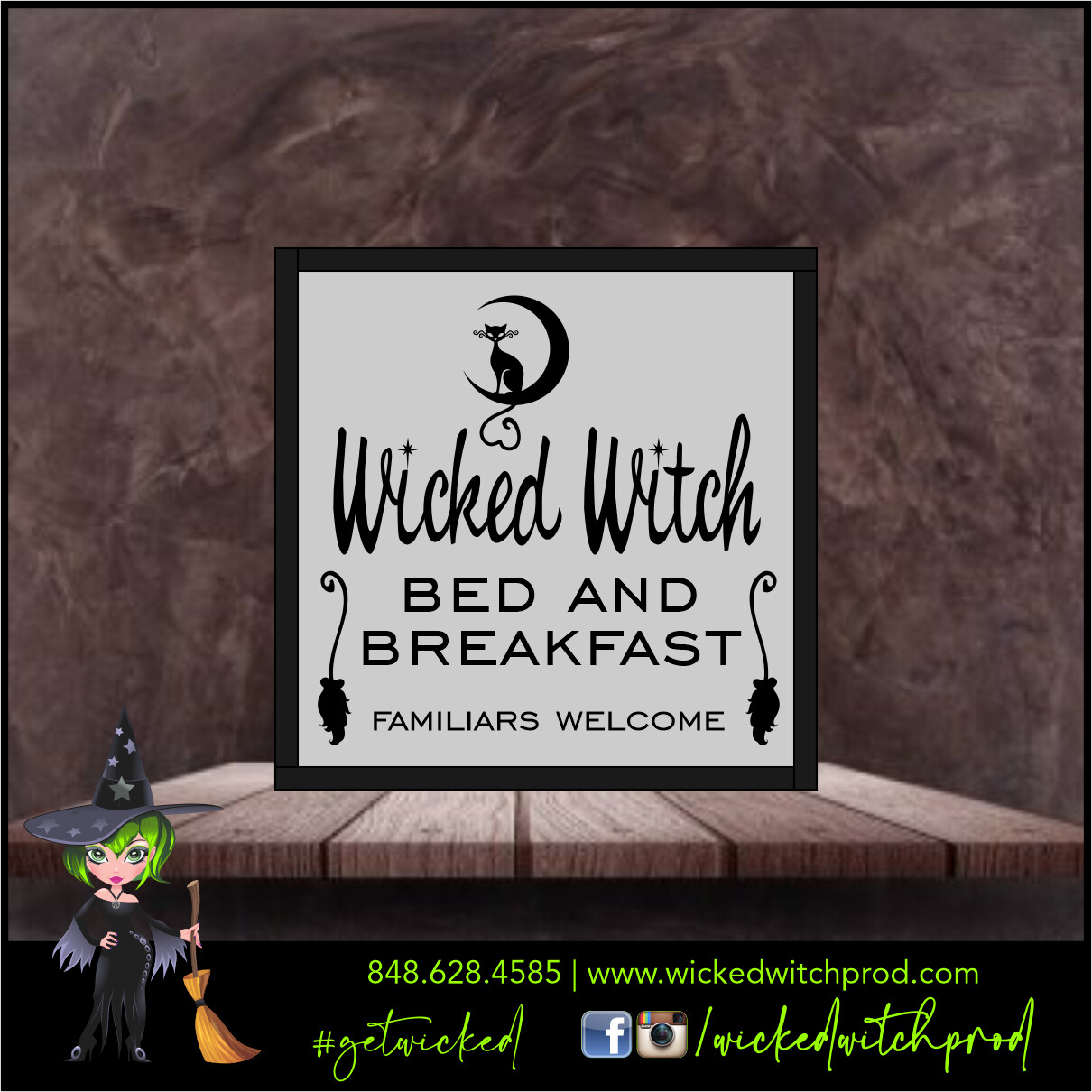Wicked Witch Bed and Breakfast - Wicked Farmhouse Sign (8