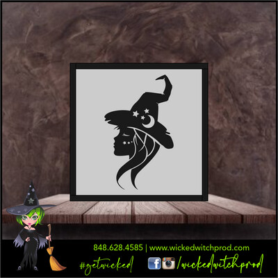 Witch with Stars - Wicked Farmhouse Sign (8