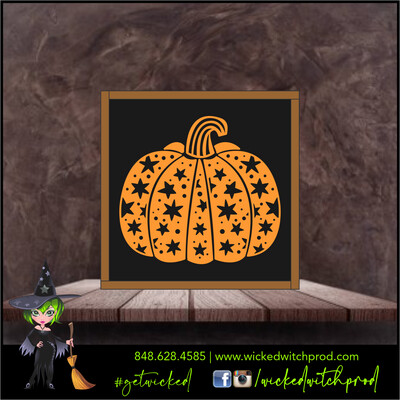 Starry Pumpkin - Wicked Farmhouse Sign (8