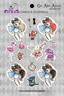 Go Ask Alice Die-Cut Sticker Set