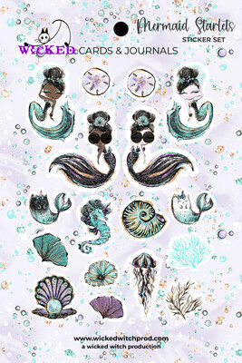 Audrey Mermaid Starlets Die-Cut Sticker Set