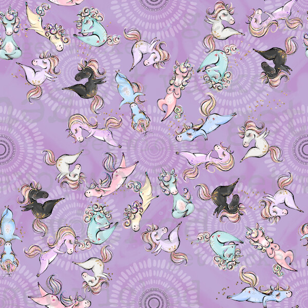 Unicorn Yoga Printed Vinyl Collection