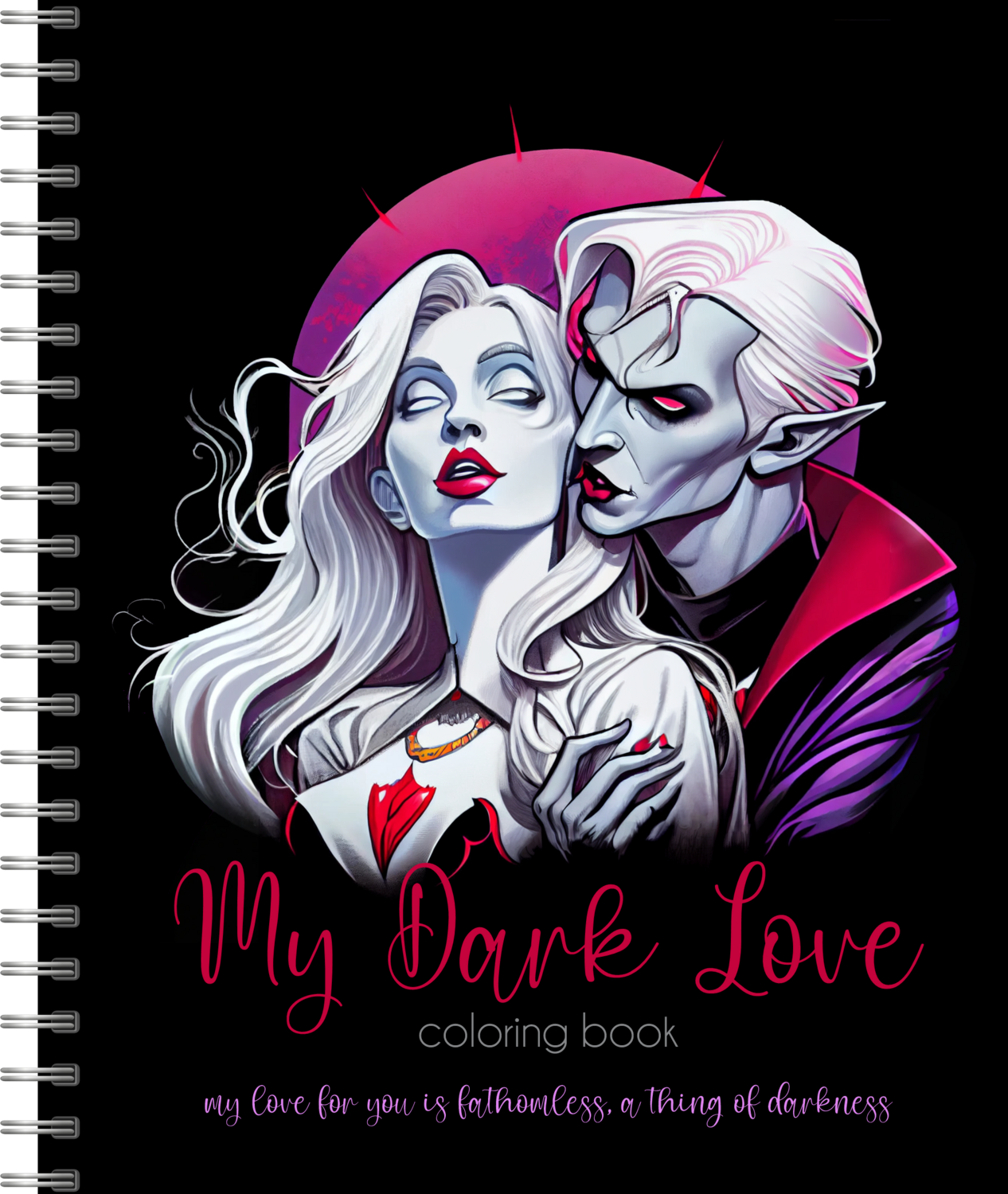 My Dark Love Coloring Book (20 designs)
