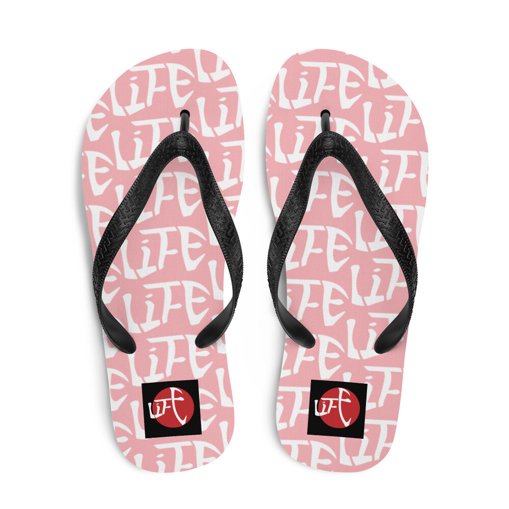 Life Pink Flip-Flops 