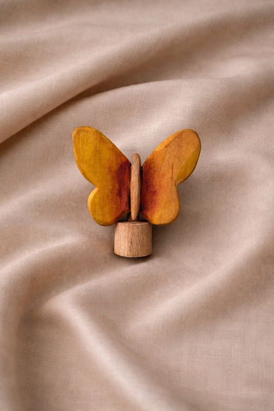 Schmetterling-Stecker aus Holz